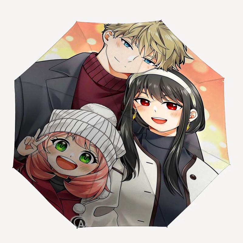 1pc Anime Characters Automatic Opening Folding Umbrella - 8 Bone Iron Frame, Suitable for Fans, Travel, Daily Use, Gift for Holidays.U088