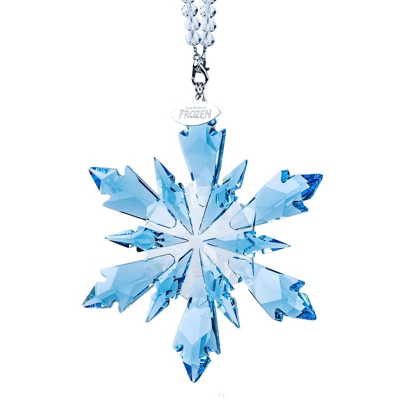 Stunning Crystal Car Ornament Christmas Snowflake Hanging Decoration Christmas Hanging Pendant Christmas Tree Ornament
