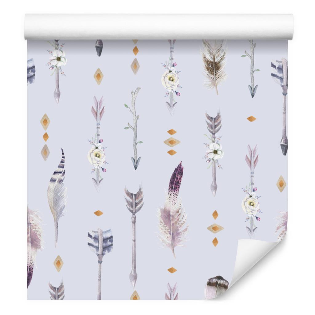 Boho Feathers Wallpaper for Living Room and Bedroom 50x1000