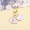 Assorted Cartoon Pet Dog Alloy Keychains (5-Pack)