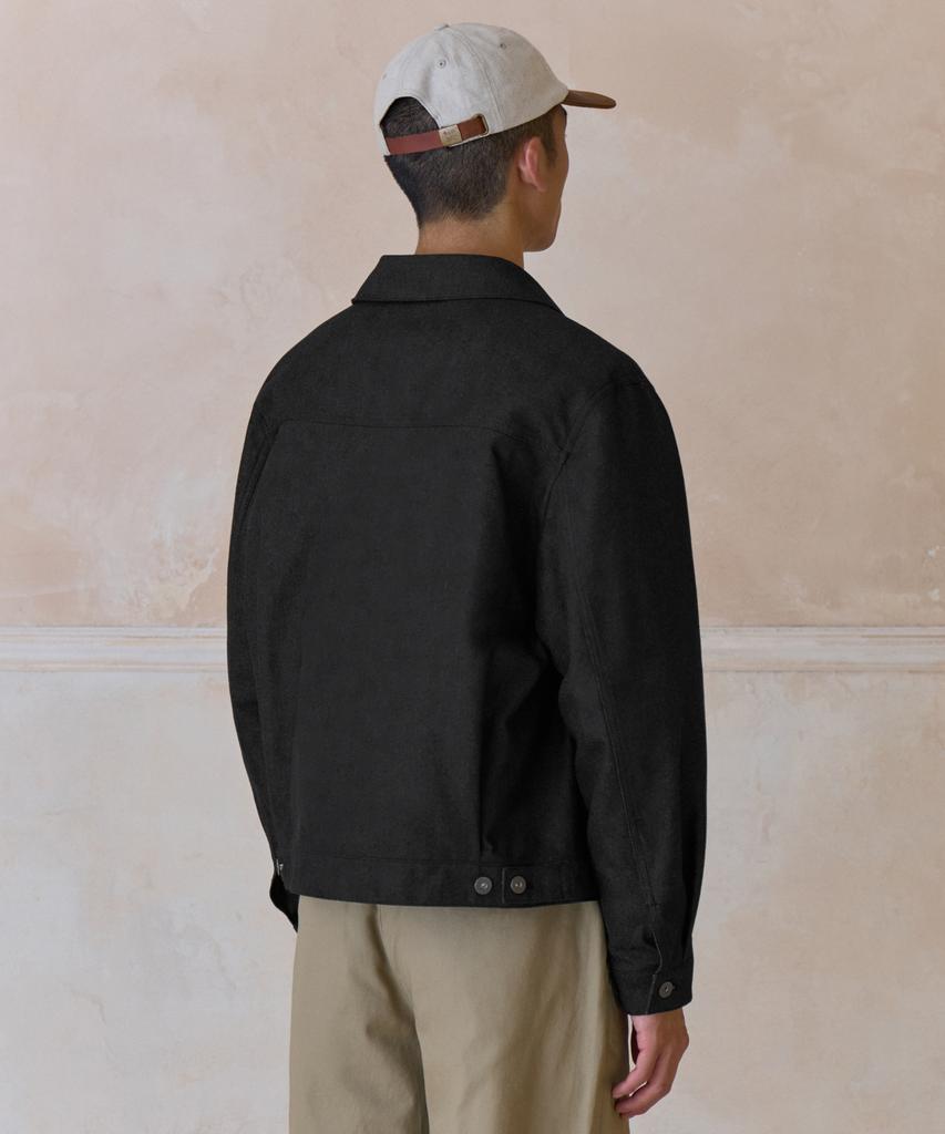 Musinsa Standard Denim-Like Relaxed Minimal Jacket [Black]