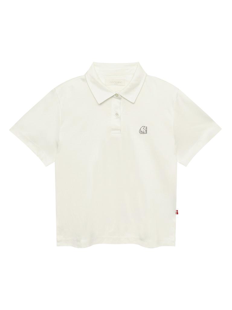 NORDISK Premium Supima Silket Polo Shirt - W_Off White