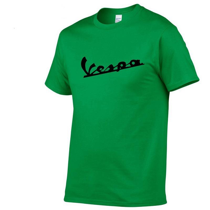 Shirt 2017 Men Funny Vespa Tshirt 100 Cotton Summer Short Sleeve Round