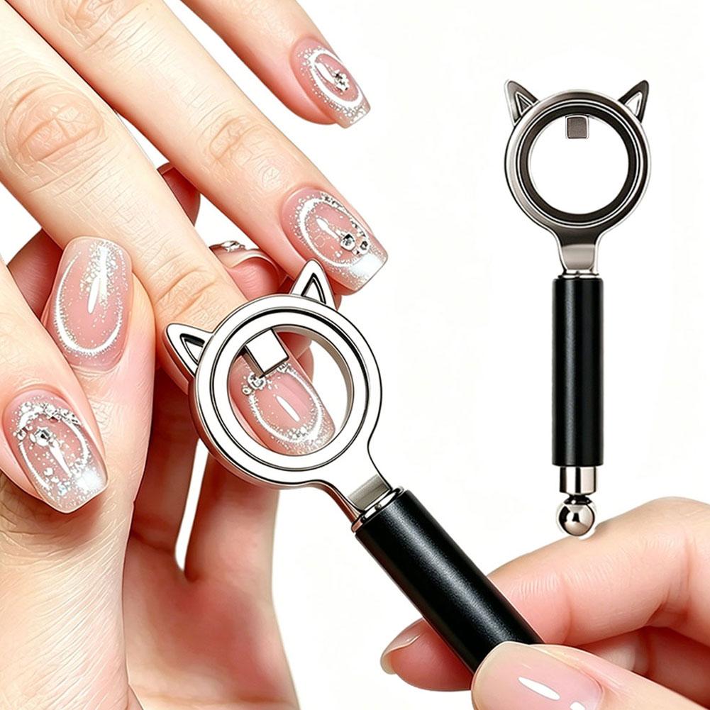Cat Eye Nail Art Artifact Powerful Circular Magnet Absorbing Black Hole Cat Eye Assistive Nail Art Tool