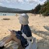 Beach Stylish Bucket Hat For Women Japanese Style Breathable Cotton Sun Protection