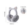 Warm Winter Ear Muffs With Cute Cat Ears - Plush Fleece Lined Foldable Earmuffs Women Men Adults