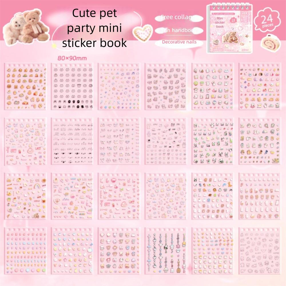 

24 шт. DIY наклейки для ногтей самоклеящиеся мультяшные наклейки модные наклейки в виде чашек для украшения ногтей