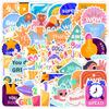 50 Reward Series Waterproof Graffiti Stickers for Water Bottles & Suitcases