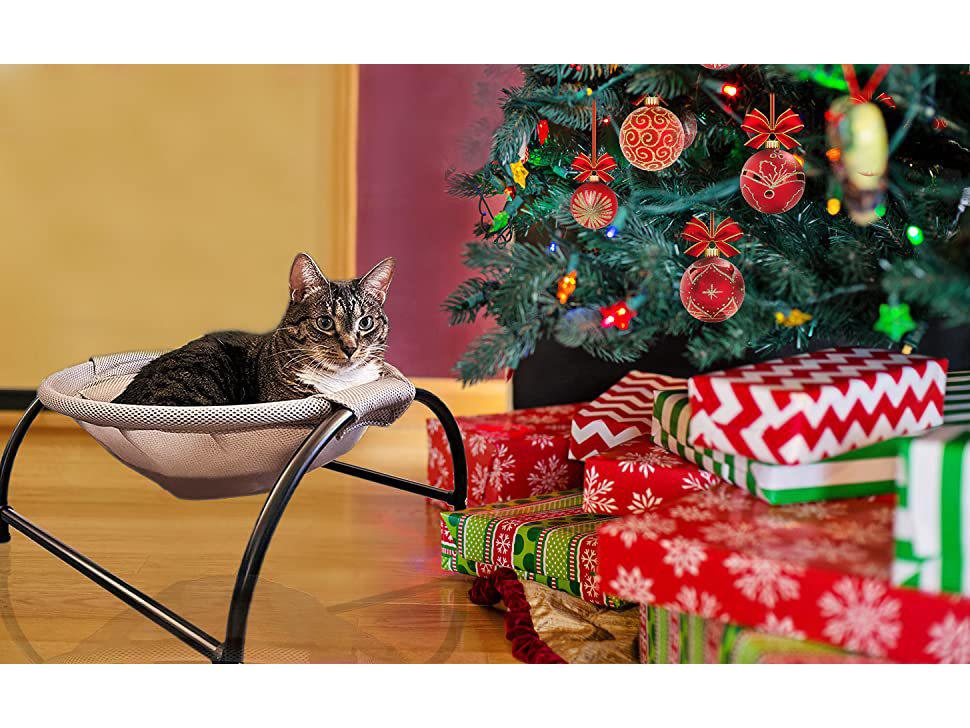Pat Hamac Pisică & Câine Four Seasons: Cuib pentru animale de companie detașabil, lavabil, răcoros și cald