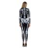 Halloween costumes, skeletons, digital printing, slim-fit onesies, hot-selling performance costumes
