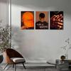 Black Men Canvas Wall Art Set of 3 Fashion African American Black Man Posters Prints Black Art Wall Decor Pictures for Living Room Bedroom