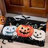 1PC Mexican Skeleton Guitar Cactus Print Doormat Non Slip Washable Entrance Rug Halloween Front Door Floor Mat Home Decor