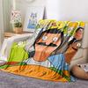 1PC Happy Burger Shop Print FlAannel Blanket, High quality Comfortable for All Seasons, Home Decor, Warmth and Comfort