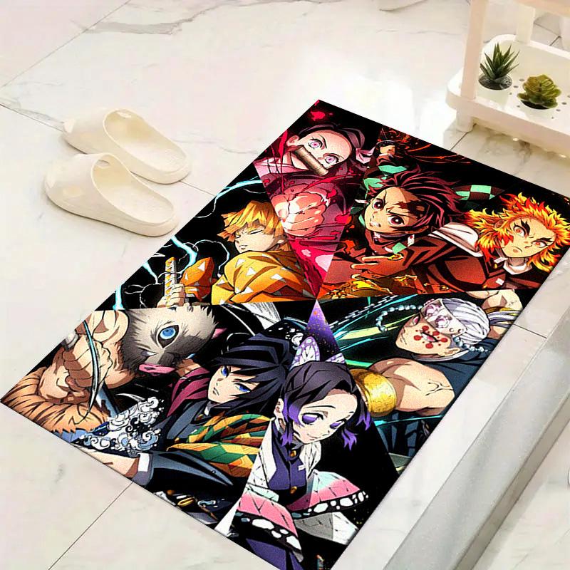Demon Slayer Carpet Rug for Living Room Bedroom Home Sofa Decoration,Kids play Non-slip Floor Mat