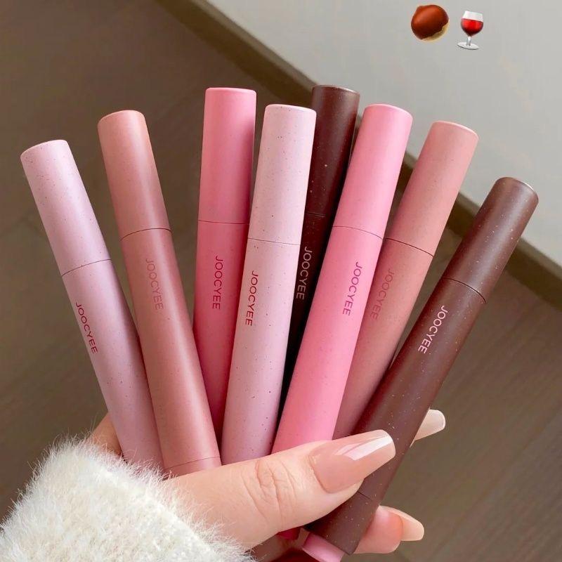 JOOCYEE Stylo Rouge à Lèvres Velours Brumeux Mat Tendance Longue Tenue Rouge à Lèvres Maquillage Coréen Baume à Lèvres Imperméable Teintes à Lèvres