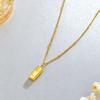18k Gold-Plated Titanium Steel Necklace: Exquisite, Non-Fading, Retro Design