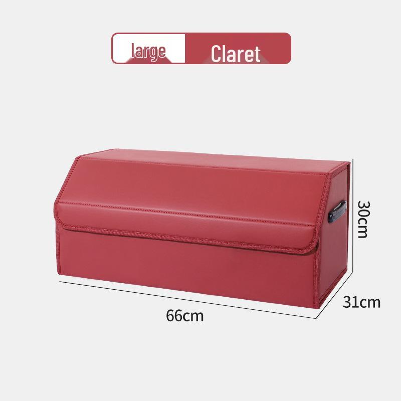 Leather Car Trunk Storage Organizer Box
