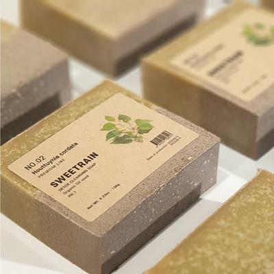 Houttuynia Cordata Soap 130g+130g Daily Face Wash Natural Soap Sweet Rain, Houttuynia Cordata 130g+130g, 130g