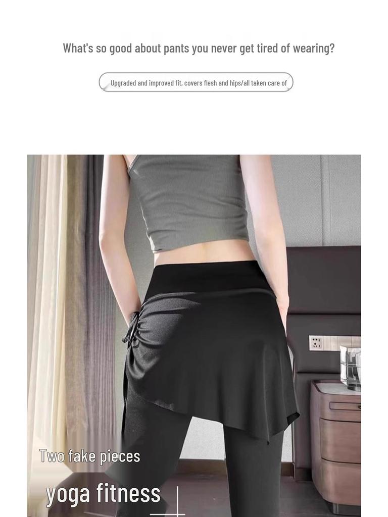 Damskie spodnie do jogi z podszewką polarową, lekko rozszerzane u dołu - Slim Fit, Odzież sportowa Jesień/Zima do biegania, Pilatesu, Fitnessu