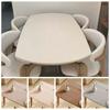Smooth Solid Color Table Cover Full Wrapped Desk Protection Cover  Dining