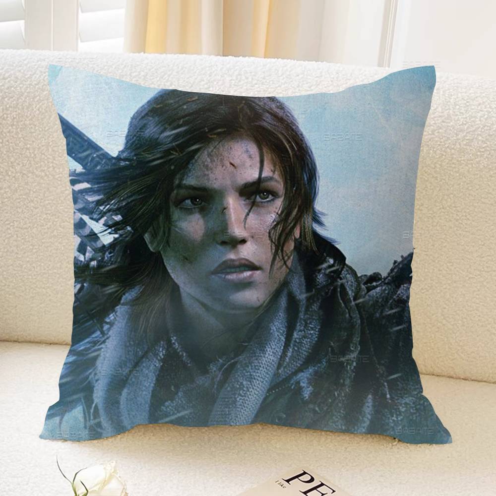 Game T-Tomb R-Raider Pillow Gift Home Office Decoration Pillow Bedroom Sofa Car Cushion CoverPillow Case