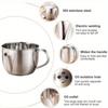 1000ML Stainless Steel Oil Filter Soup Pot Kitchen Grease Oiler Filter Strainer Bowl Large Capacity Storage Jug Cooking Tools