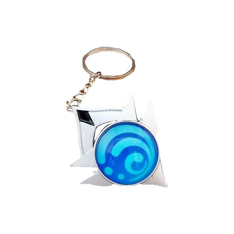 Seven Impact Genshin Elements Keychain Geo Anemo Electro Dendro Hydro Pyro Cryo