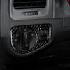 1Set Self-adhesive Left Car Headlight Switch Frame Trim Stickers Carbon Fiber Car Decoration for Volkswagen Golf 7 2013-2017