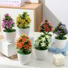 1pc Artificial Potted Plant Small Bonsai Flowers Pot Simulated Tree Ornaments Wedding Home Hotel Office Table Decor Fake Plants