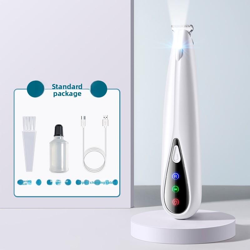 Pet Electric Foot-shaving Device, Electric Trimmer for Cats and Dogs, LED Lamp for Paw Shaving, Foot-shaving Device for Pets, Pet Supplies