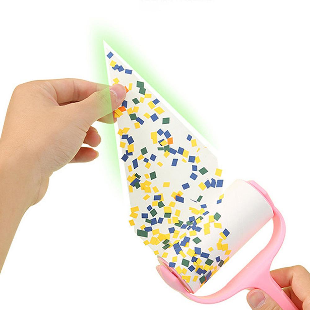 Zerreißbares, klebriges Haarrollenbürsten-Set, tragbar, einfach, klebrig, für Kleidung, Schreibtisch, Möbel, Haustierzupfer, Haarentfernungs-Reinigungswerkzeug