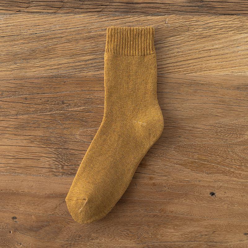 Women's Mid-Calf Anti-Pilling Thick Terry Floor Socks - Warm for Autumn & Winter.