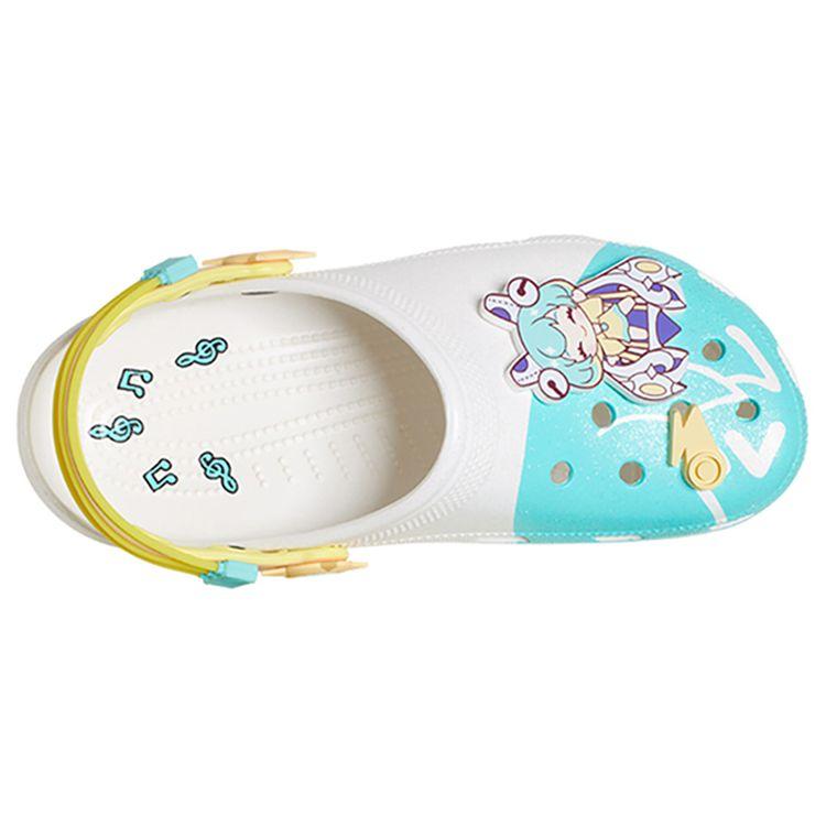 Crocs Honor Of Kings X  Classic Clog Collaboration Tianlai Xianyin EVA Cartoon Patch Clogs Cai Wenji Collectors Edition Unisex clogs Silver 208115-040