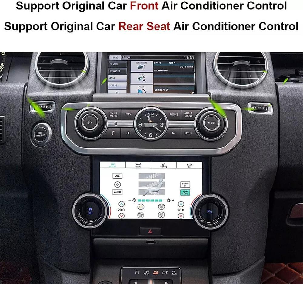 For 2010-2016 Land Rover Discovery 4 A/C Climate Control Panel 7inch LCD Screen