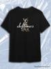 Deftones Black Crew Neck Short Sleeve T-Shirt with Yawning Cat White Text
