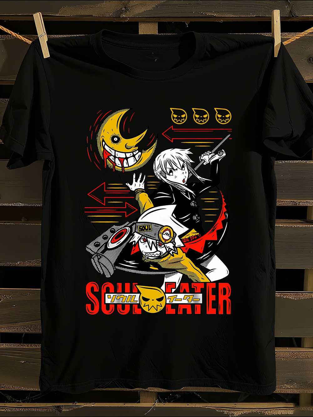 s Аниме-футболка Soul Eater XXL