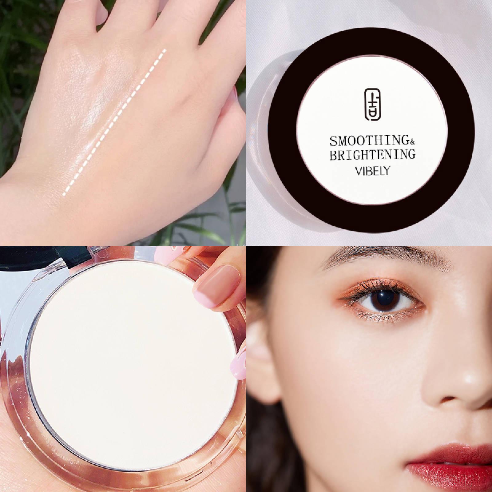 Makeup powder concealer brightening oil control  makeup dry powder белый