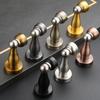 New Stainless Steel Magnetic Door Stopper Sticker Toilet Glass Hidden Door Holders Catch Floor Doorstop Door Hardware