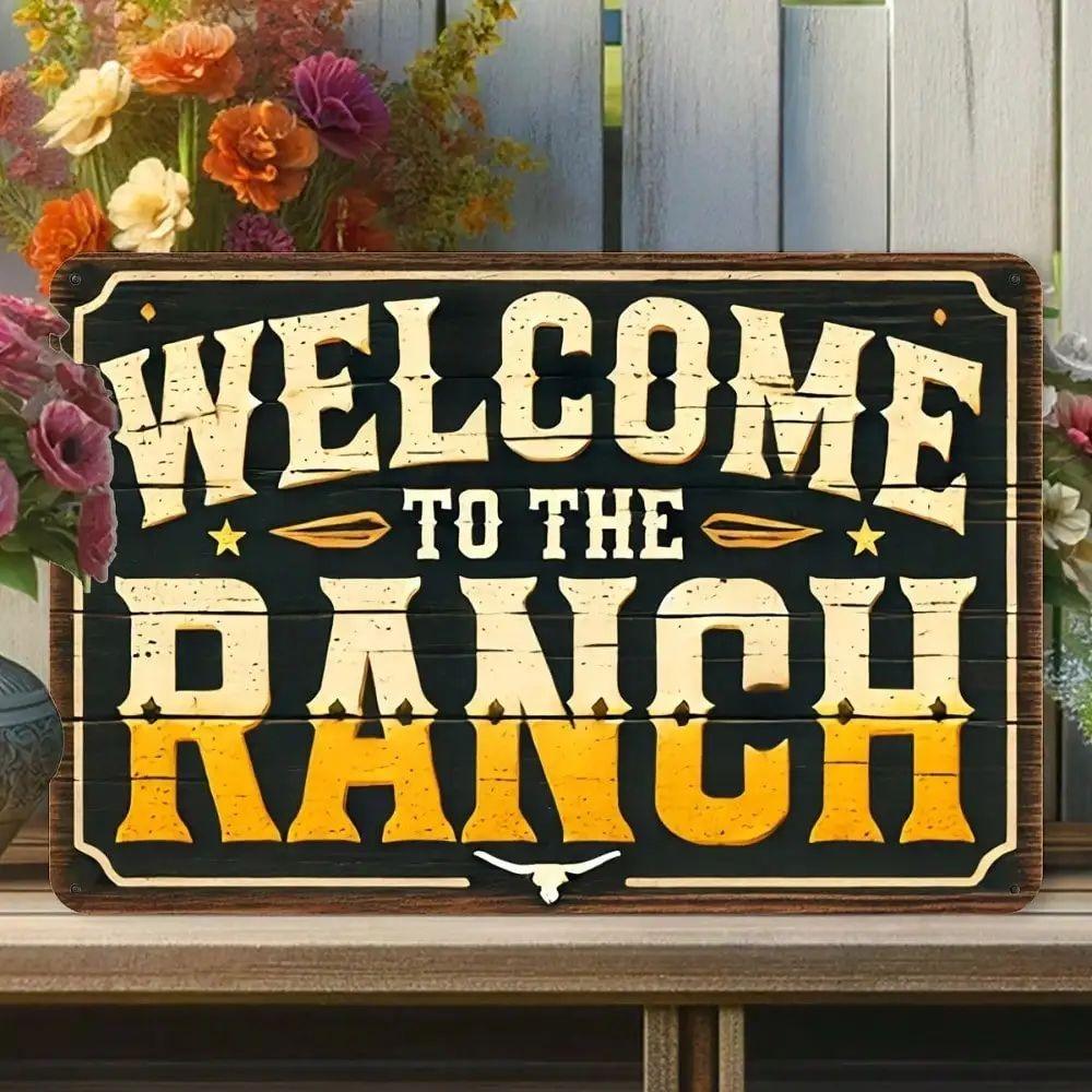 Retro Metal Wall Art Panel 20x30 cm Living Room Home Decor Vintage Tin Sign