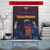 Messi Customize Your Name Diamond Painting Round Diamond Diy Frameless Holiday Artwork Suitable For Home Office Wall Decoration