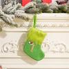 Stylish Embroidered Alphabets Christmas Stocking Knitted Festival Sock for Children Multicolors Holiday Stockings