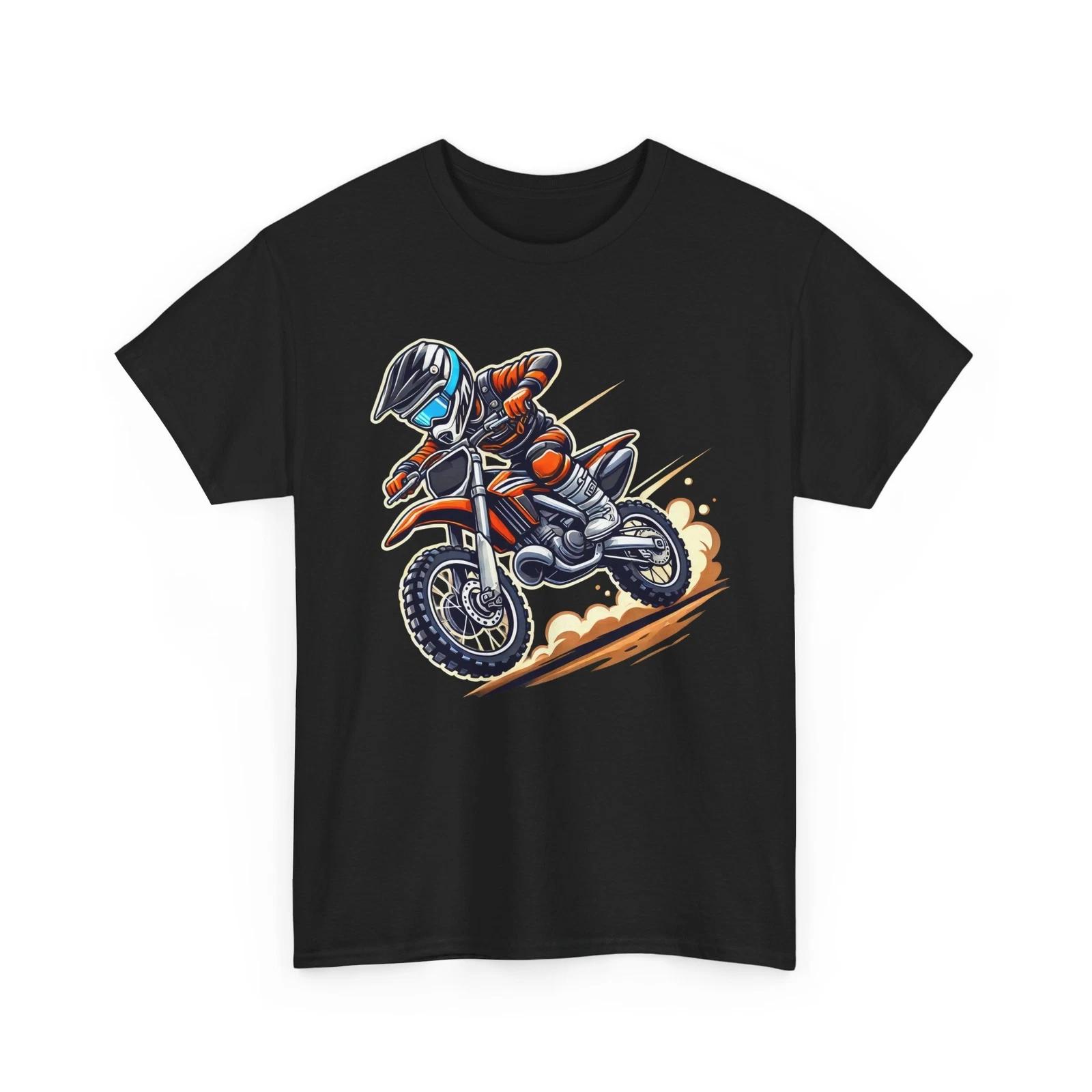 Biker T-Shirt | Motorcycle Rider Shirt | Dirt bike Motocross Shirt M