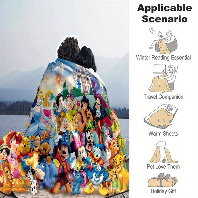 Coperta Cartone Animato di Topolino e Minnie: Adorabile, Caldo e Perfetto per la Decorazione della Casa Soggiorno, Viaggio e Tutte le Stagioni