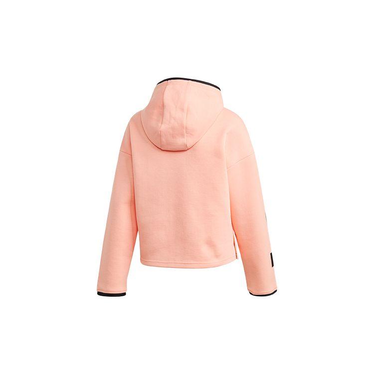 Adidas Casual Sporty Pullover Hoodie Unisex Tops Bright-Pink FR5977