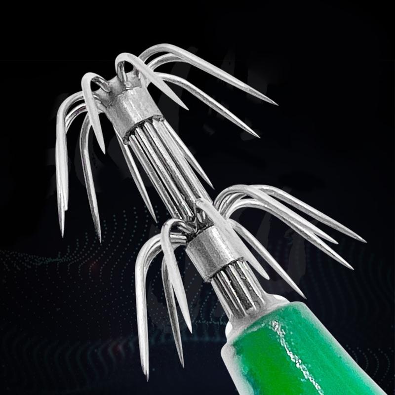 Assorted Color Round Belly Fishing Baits 3D Artificial Fishing Squid Jig Lures with Shrimp Designs for Effective Fishing