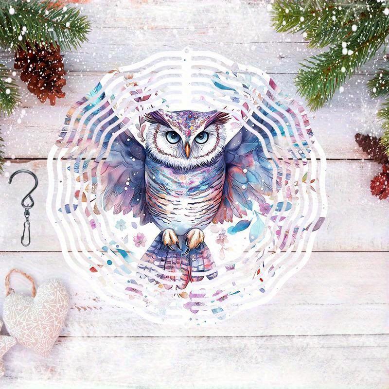 10 Inch Hanging Wind Spinner with 360 Degree Hook for Balcony Garden Decor Spring Summer Outdoor Decoration
