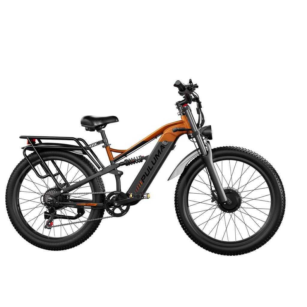 Electric Bike PULUMA PE86 Pro 26 Inch Tires 500W*2 Motor 48V20Ah Battery Torque Sensor 40km/h Max Speed 150km Max Range