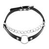 DIEZI Punk Black Lace Leather Choker Torques Necklace For Women Men Harajuku Gothic Sexy Cirle Heart Collar Necklace Jewelry
