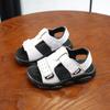 Children's foreign trade sandals 2025 summer new beach sandals boys genuine leather cowhide breathable comfortable flat sandals