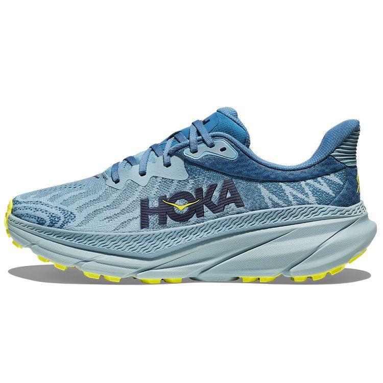HOKA Challenger ATR 7 2E Wide Stone Blue Evening Primrose Men Sneakers 1134499-SBEP